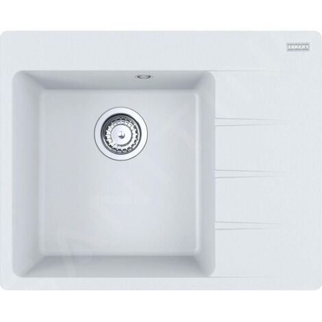 Franke Centro - Évier en Fragranite CNG 611-62 TL/2, 62x50 cm, blanc-glace 114.0637.494