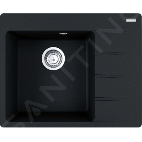 Franke Centro - Évier en Fragranite CNG 611-62 TL/2, 62x50 cm, onyx 114.0637.503