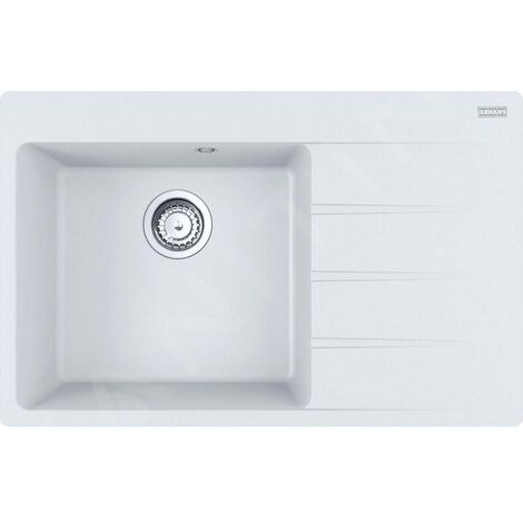 Franke Centro - Évier en Fragranite CNG 611-78 TL / 2, 78x50 cm, blanc-glace 114.0637.512
