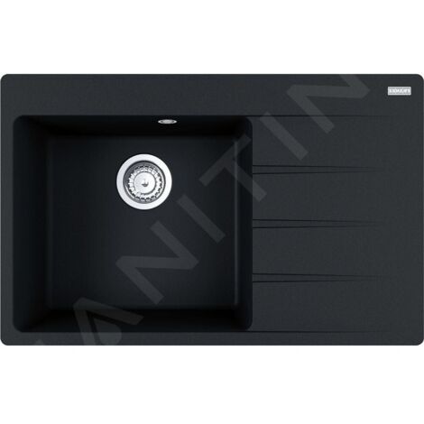 Franke Centro - Évier en Fragranite CNG 611-78 TL/2, 78x50 cm, onyx 114.0637.517