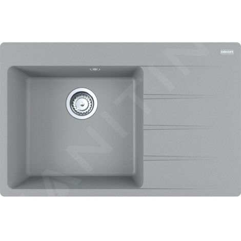 Franke Centro - Évier en Fragranite CNG 611-78 TL/2, 78x50 cm, pierre grise 114.0637.516
