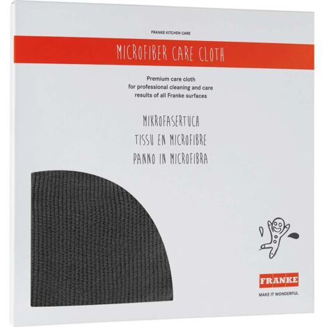 Franke – Chiffon microfibre pour entretien éviers – Nettoyage efficace surfaces fragranit – Lot de 5 lingettes ultra-absorbantes