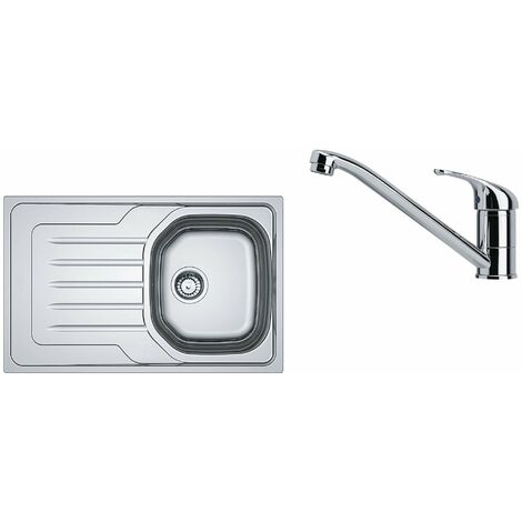 Franke Colonnes - Kit de cuisine N32, évier en inox ETN 611-58 +