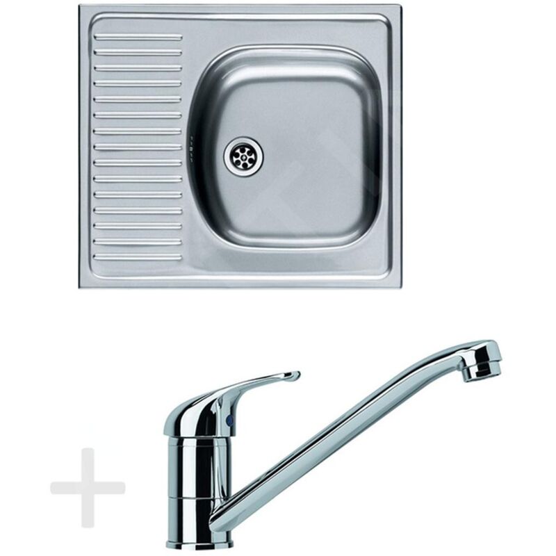 Colonnes - Kit de cuisine N32, évier en inox etn 611-58 + robinet fb 250, chrome 101.0283.215 - Franke