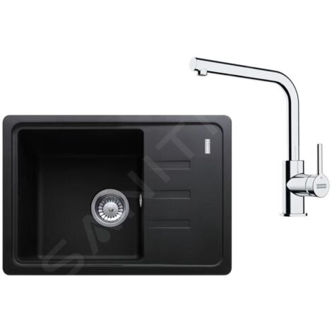 Franke Colonnes - Set de cuisine G266O, évier en fragranit BSG 611-62 + robinet FS 3230.031, onyx/chrome 114.0700.749
