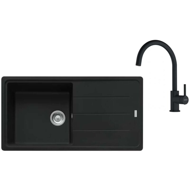 Colonnes - Set de cuisine G280MČ, évier en fragranit bfg 611 + robinet fc 6018.901, noir mat 114.0700.811 - Franke
