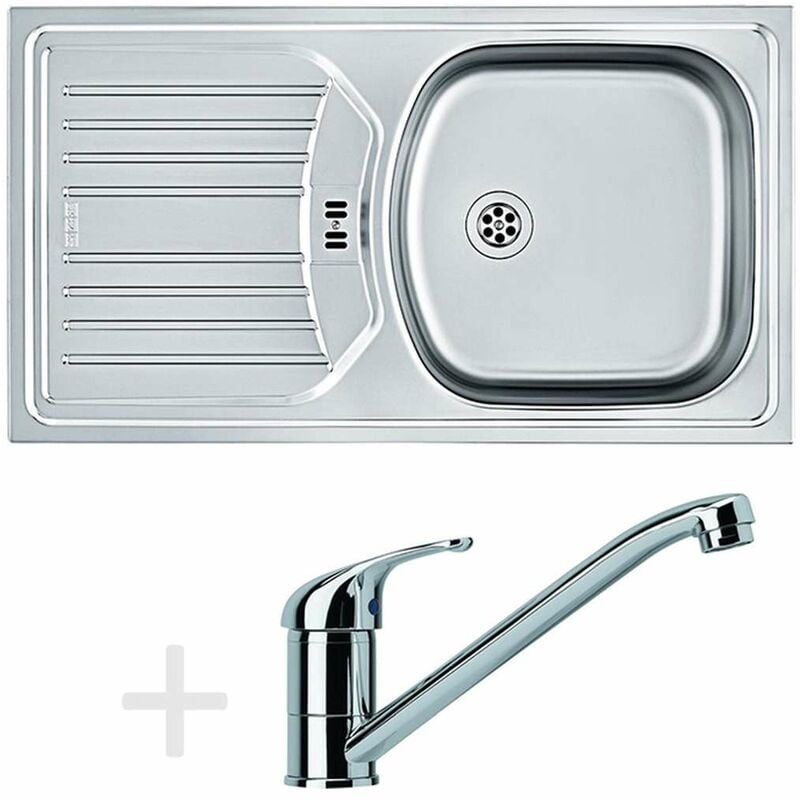 Colonnes - Set de cuisine N48, évier en inox etn 614 6/4' nova + robinet fb 250, chrome 101.0366.097 - Franke