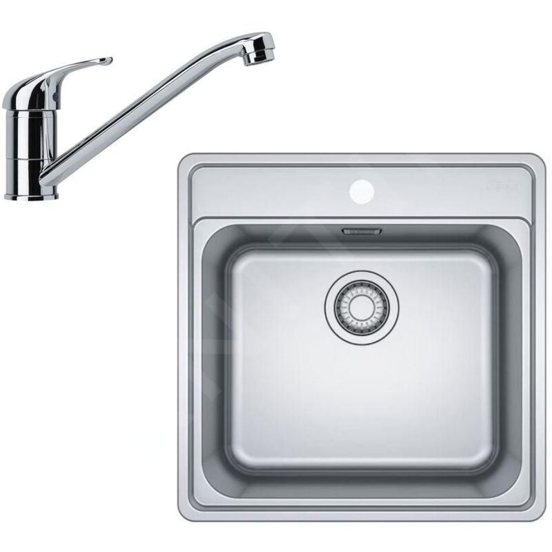 Colonnes - Set de cuisine N90, évier en inox bcx 610-51 + robinet fb 250.031, chrome 101.0700.673 - Franke