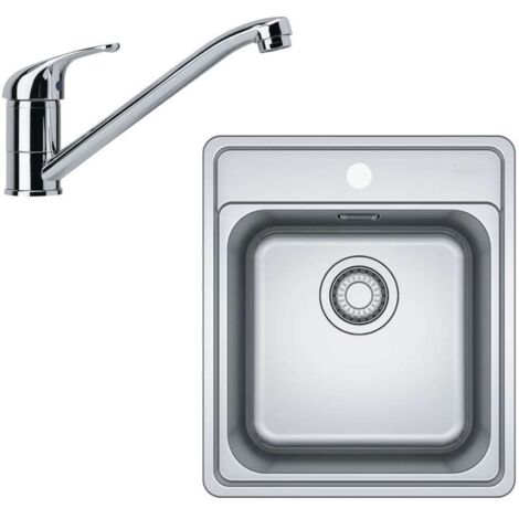Franke Conjuntos de cocina - Conjunto de cocina N88, fregadero de acero inoxidable BCX 610-42 + grifo FB 250.031, cromo 101.0700.671