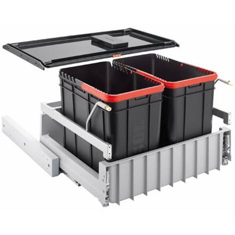 Franke Differenziatori - Cestino portarifiuti incorporato 300-60 Duo 121.0150.143