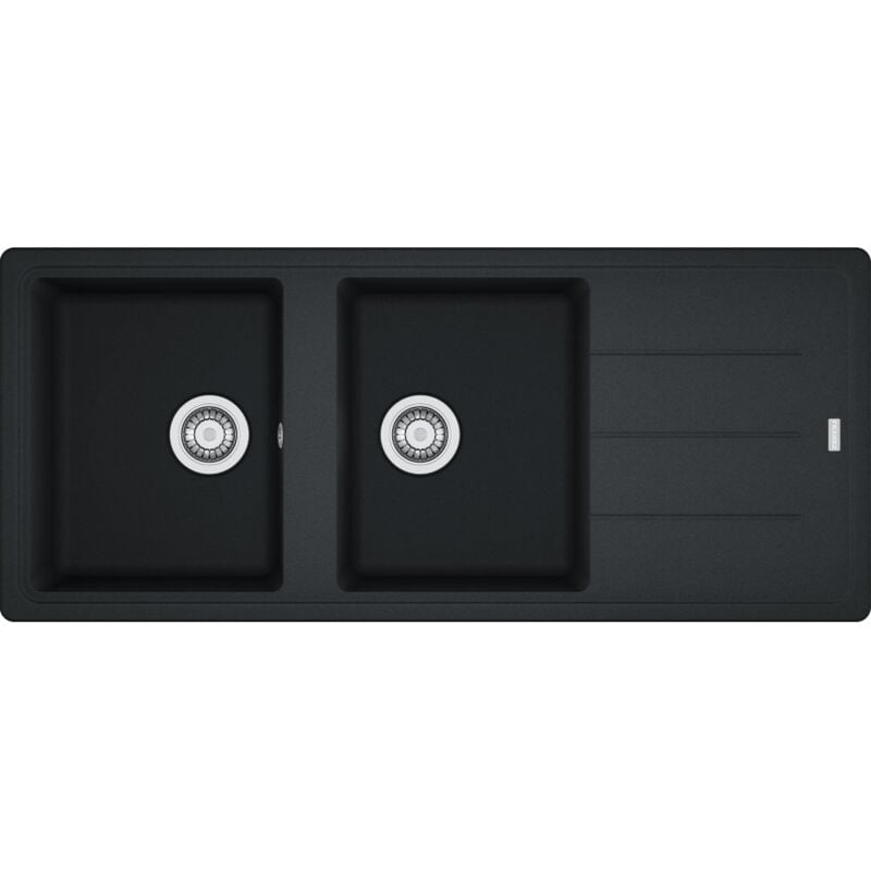 Franke - vier Basis Fragranit bfg 621 - onyx - manuel - 1160 x 500 x 200 mm (sous-meuble 80 cm)