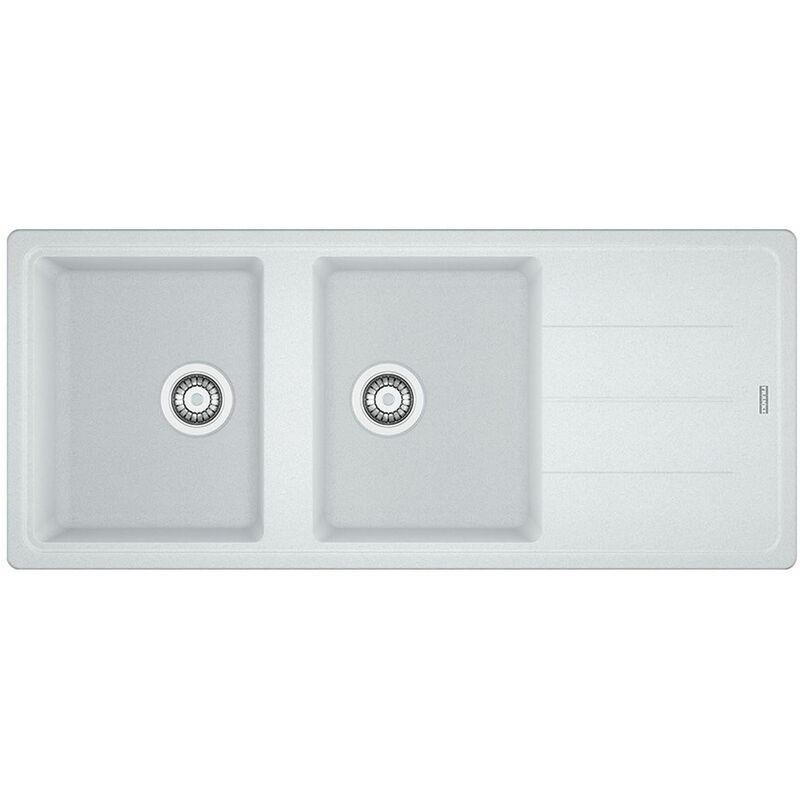 Franke - Evier 2 bacs à encastrer série basis - Couleur : stone