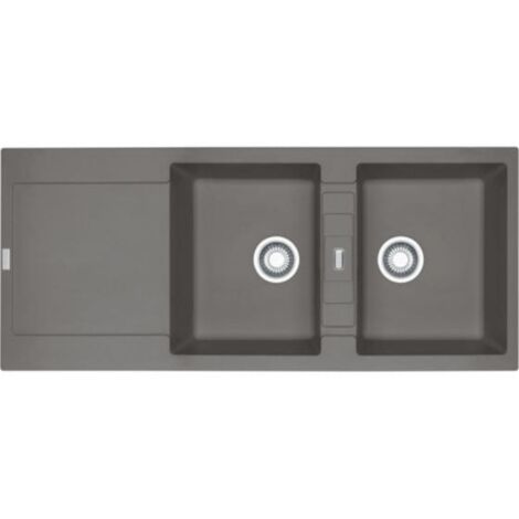 Franke - Evier Fragranit 116 X 50 cm 2 cuve 1 égouttoir Maris