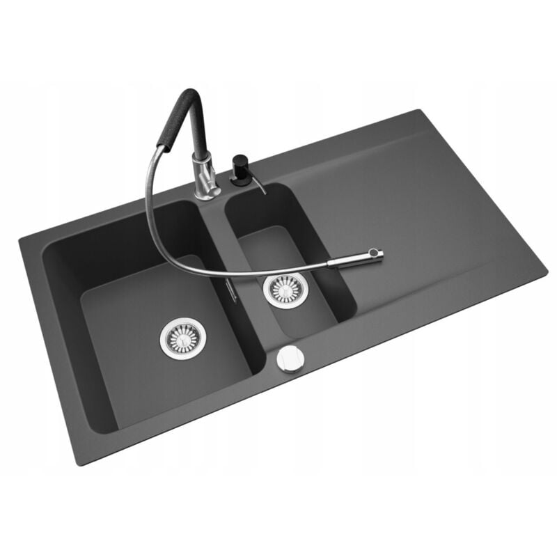 Granitan - franke évier Orion oid 651-100 distributeur de robinet noir