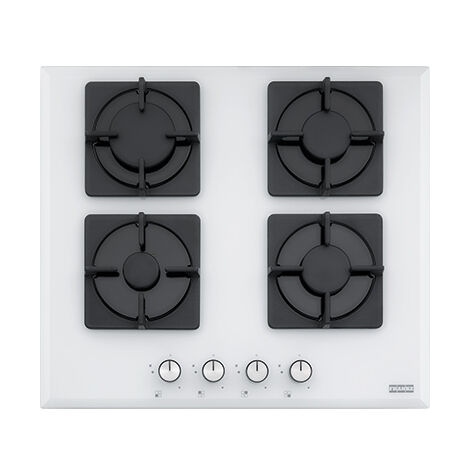 Franke FHNS 604 4G WH C. Colore del prodotto: Bianco, Posizionamento dell'apparecchio: Da incasso, Tipo di piano cottura: Gas. Bruciatore piccolo: 1000 W, Bruciatore medio: 1750 W, B... - 106.0489.961