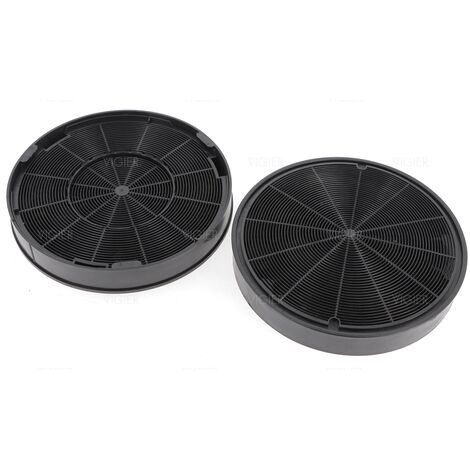 Filtre à charbon lot de 2 – 445927 – Diamètre 19.6 cm – Épaisseur 3 cm – Compatible hottes Franke FFI 622, FMA 605/805/905