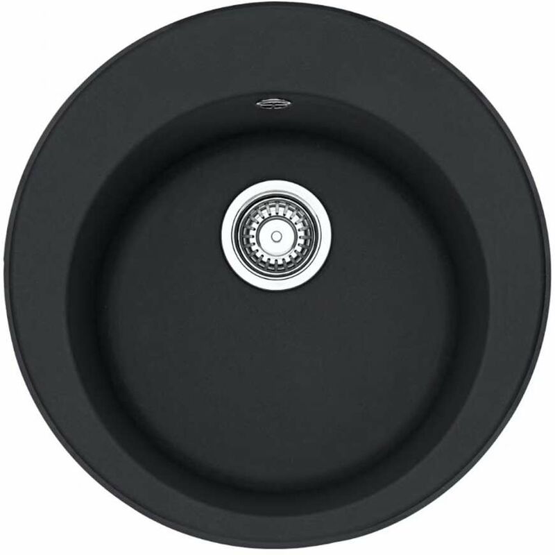 Franke Rondo - Évier en fragranit, ROG 610, 51 cm, rond, onyx 114.0283.879
