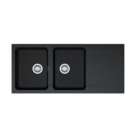Franke Fregadero Orion OID 621 de dos cubetas con escurridor en Carbon Tectonite
