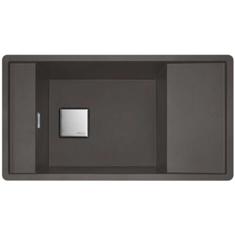 Franke Fresno - Fregadero de fragranite FSG 611-88, 88x50 cm, gris pizarra 114.0720.013