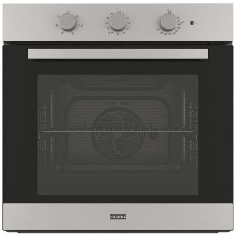 Franke FSL 52 H XS - Forno da incasso elettrico multifunzione, 71 L, Classe A, 5 funzioni di cottura, grill, pulizia idrolitica, Acciaio inox