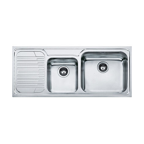 Franke Galassia GAX 621. Tipo di lavello: Lavello montato su piano, Forma del lavandino: Rettangolare, Materiale del lavandino: Acciaio inox. Larghezza: 1160 mm, Profondità: 500 mm, ... - 101.0017.504