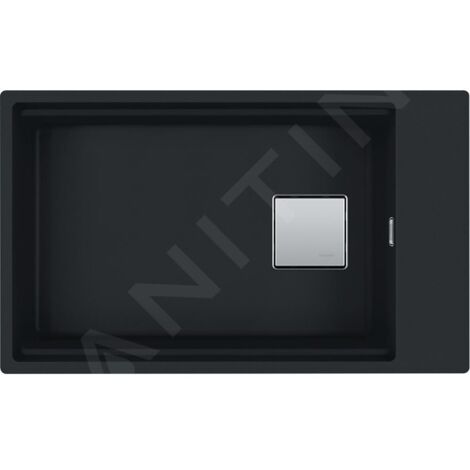 Franke Kubus 2 - Évier en Fragranite KNG 110-62, 76x46 cm, noir mat 125.0627.321