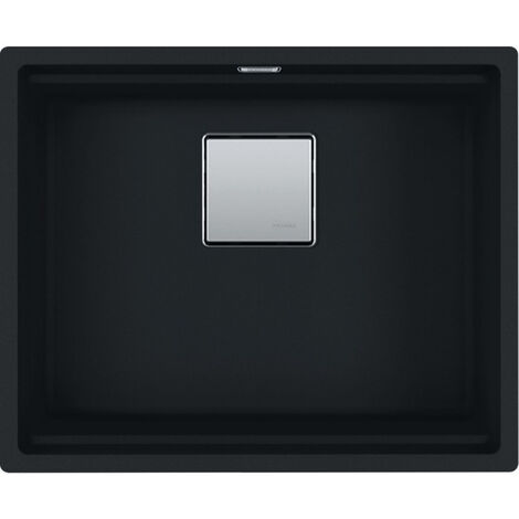 Franke Kubus 2 Fregadero bajo plano 56 x 46 cm en Fragranit+, Negro mate (KNG110-52MC)