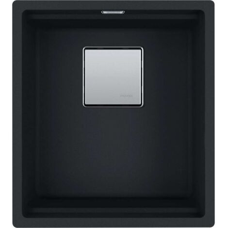 Franke Kubus 2 - Fregadero de fragranite KNG 110-37, 41x46 cm, negro mate 125.0670.899