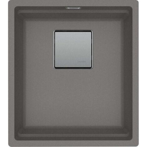 Franke Kubus 2 - Fregadero de fragranite KNG 110-37, 41x46 cm, piedra gris 125.0671.880