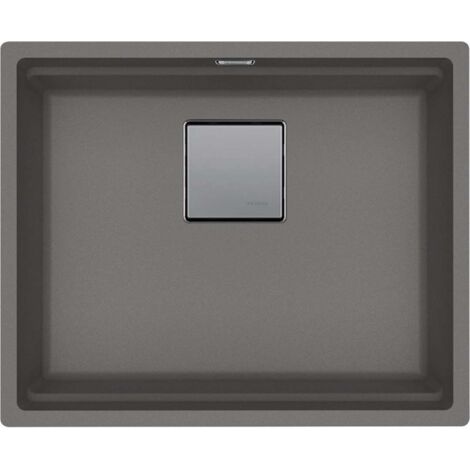 Franke Kubus 2 - Fregadero de fragranite KNG 110-52, 56x46 cm, piedra gris 125.0641.422