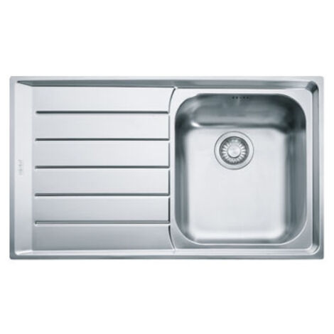 Franke Lavello NEX211 SX 1 Vasca Gocciolatoio a Sinistra Dimensioni 86 x 51 cm Colore Inox Satinato Serie Neptune Filotop