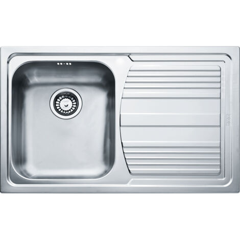 Franke LLL 611. Tipo di lavello: Lavello montato su piano, Forma del lavandino: Rettangolare, Materiale del lavandino: Acciaio inox. Larghezza: 500 mm, Profondità: 790 mm, Larghezza ... - 101.0086.232