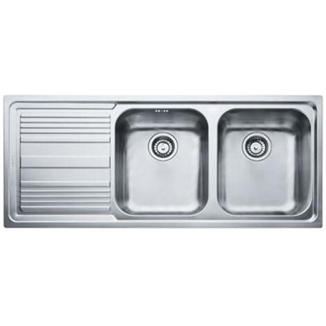 Franke LLL 621. Colore del prodotto: Acciaio inox, Numero di vasche per lavello: 2 ciotole, Dimensioni prima vasca (LxL): 340 x 400 mm. Larghezza: 1160 mm, Profondità: 500 mm, Larghe... - 101.0086.284