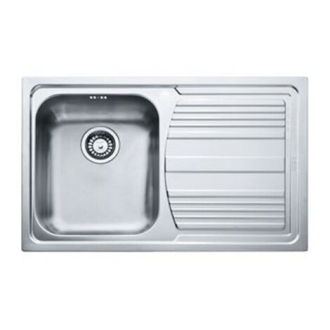 Franke LLX 611. Materiale del lavandino: Acciaio inox, Colore del prodotto: Acciaio inox, Numero di vasche per lavello: 1 ciotole. Larghezza: 790 mm, Profondità: 500 mm - 101.0152.578