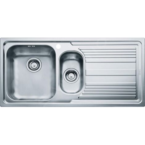 Franke Logica - Évier en inox LLX 651/2, 1000x500 mm 101.0120.189