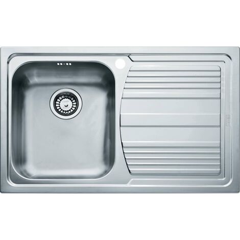 Franke Logica - Lavello in acciaio inox LLX 611/2, 79x50 cm 101.0120.187
