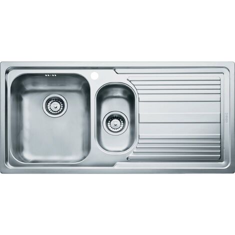 Franke Logica - Lavello in acciaio inox LLX 651/2, 100x50 cm 101.0120.189