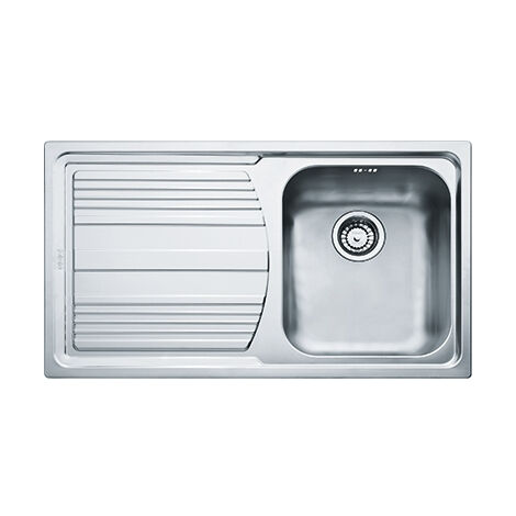 Franke Logica Line LLL 611-L. Tipo di lavello: Lavello montato su piano, Forma del lavandino: Rettangolare, Materiale del lavandino: Acciaio inox. Larghezza: 860 mm, Profondità: 500 ... - 101.0086.240