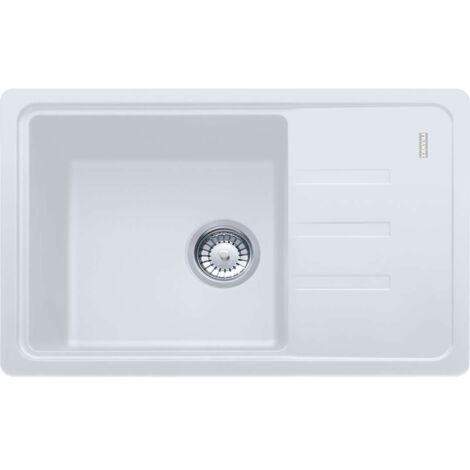 Franke Malta - Fregadero de fragranite BSG 611-62, 62x44 cm, blanco hielo 114.0440.889