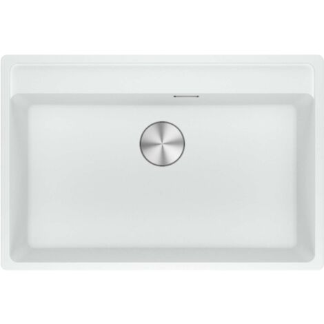 Franke Maris - Évier en fragranit MRG 610-72 RTL, 76x51 cm, blanc glace 114.0738.550