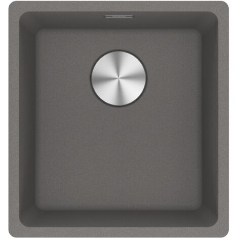 Franke Maris MRG 110-37 Evier sous plan 40x43cm en Fragranit+, Pierre Grise (MRG110-37SK)