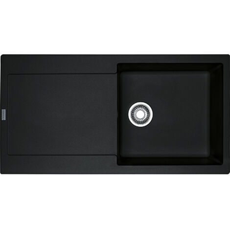 Franke Maris MRG 611-L. Tipo di lavello: Lavello montato su piano, Forma del lavandino: Rettangolare, Materiale del lavandino: Fragranito. Larghezza: 970 mm, Lunghezza:... - MRG611LNERO - 114.0157.482