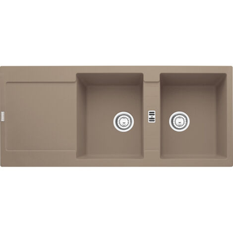 Franke Maris MRG 621. Tipo di lavello: Lavello montato su piano, Forma del lavandino: Rettangolare, Materiale del lavandino: Fragranito - MRG621OYSTER - 114.0490.332