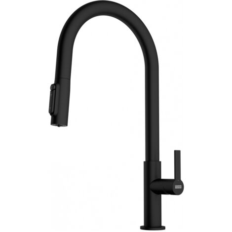 Franke Maris. Tipo di beccuccio: Estraibile, Colore del prodotto: Nero, Materiale del rubinetto: Ottone. Altezza (max): 44,1 cm - 120.0730.911