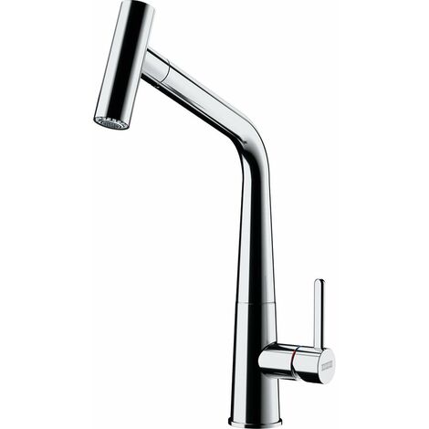 Franke – Mitigeur de cuisine avec douchette extractible – Chrome – Bec rotatif 360° – Débit 6,8 L/min – Mousseur Neoperl anti-éclaboussures