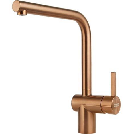 Franke – Mitigeur de cuisine cuivré 297mm – Rotation 180° – Débit 12,2 l/min – Inox avec finition cuivre – Commande à levier