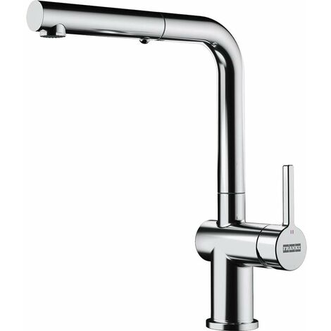 Franke – Mitigeur de cuisine monocommande avec douchette extractible – Finition chrome – Hauteur 314mm – Pivotant 180° – Économie d'eau jusqu'à 50%
