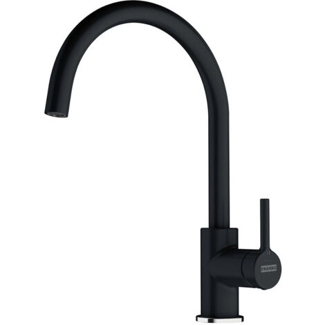 Franke – Mitigeur d'évier Fragranit 350mm – Finition Onyx – Bec fixe 360° – Débit 14 l/min – Installation standard avec flexibles 45cm