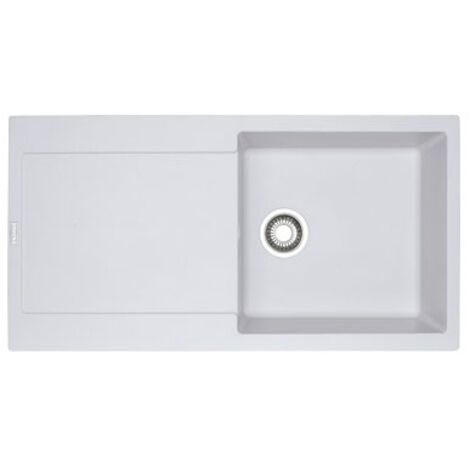 Franke MRG 611-L. Tipo di lavello: Lavello ad incasso, Forma del lavandino: Rettangolare, Materiale del lavandino: Fragranito. Larghezza: 970 mm, Profondità: 200 mm, ... - MRG611LBIANCO - 114.0153.910