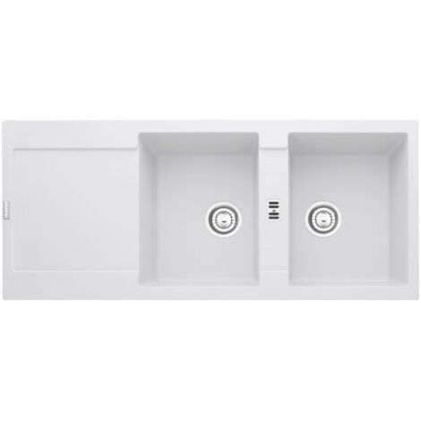 Franke MRG 621. Tipo di lavello: Lavello ad incasso, Forma del lavandino: Rettangolare, Colore del prodotto: Bianco. Larghezza: 1160 mm, Profondità: 200 mm, Altezza: 5... - MRG621BIANCO - 114.0153.948